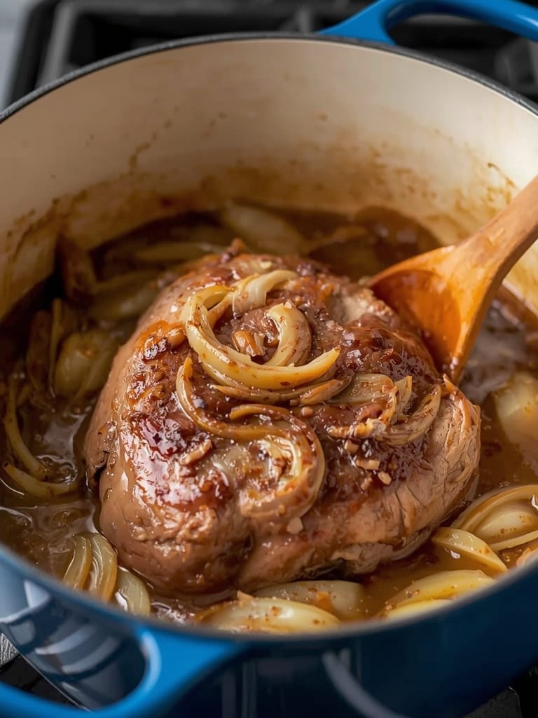 French Onion Pot Roast steps