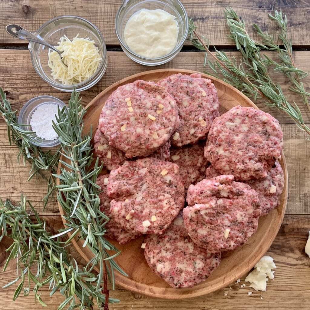 Garlic Parmesan Cheeseburger Bombs recipes ingredients