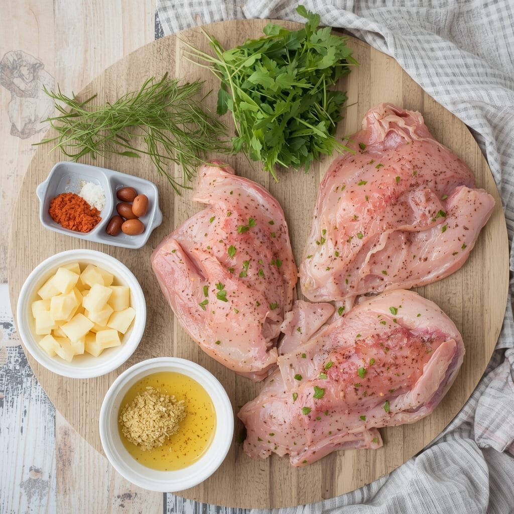 One Pan Chicken ingredients