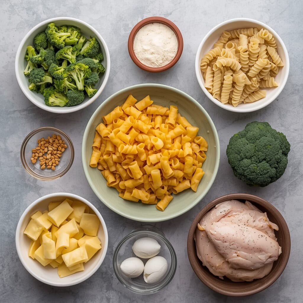 Rotisserie Chicken Broccoli Pasta ingredients
