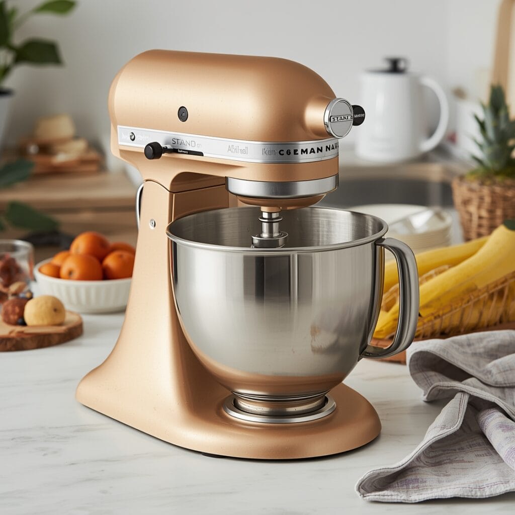 Stand mixer action