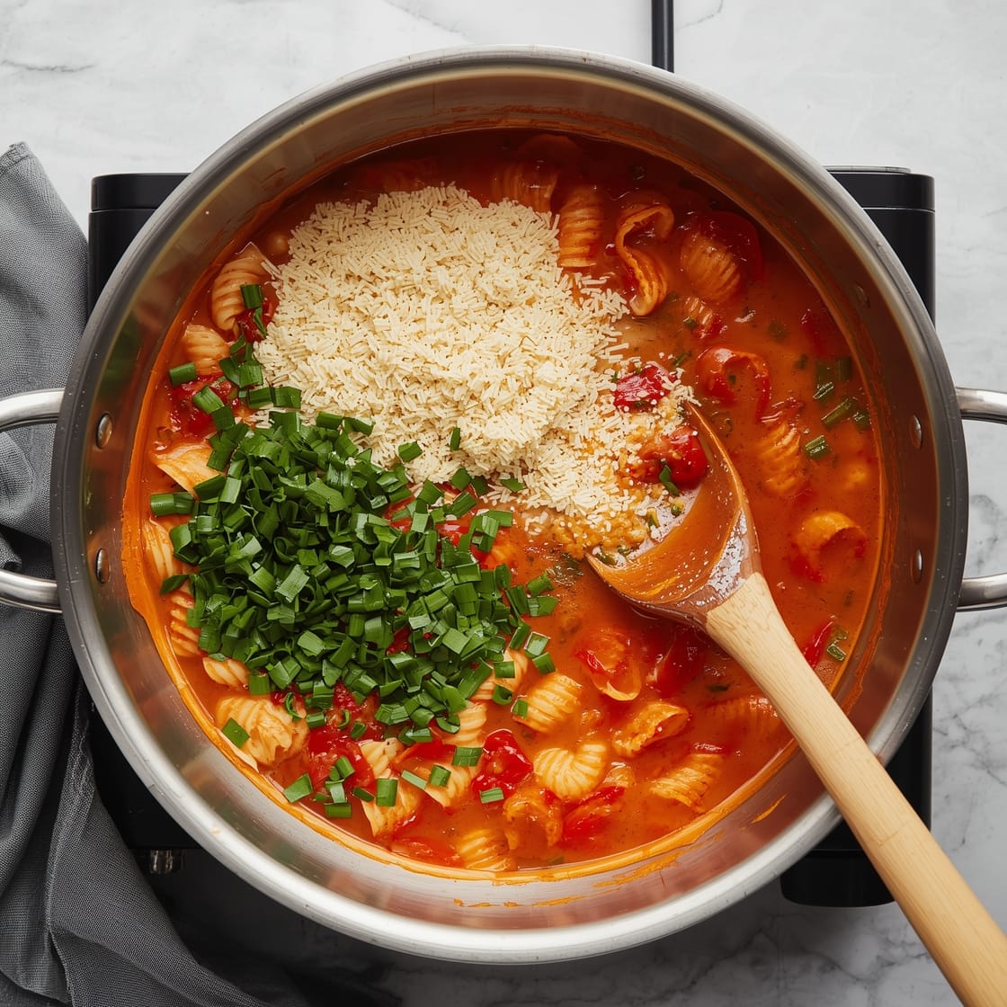 Tomato Garlic Pasta steps