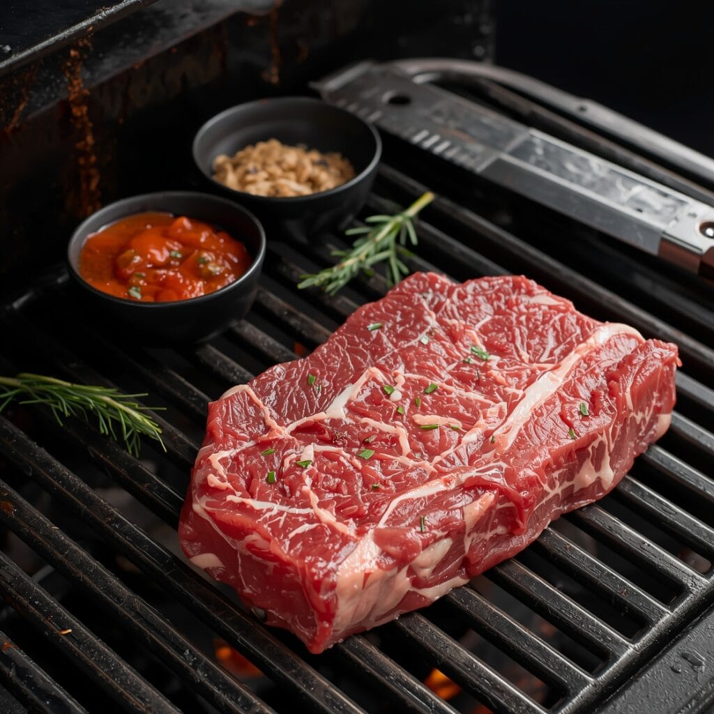 beef chuck steak on grill ingredients