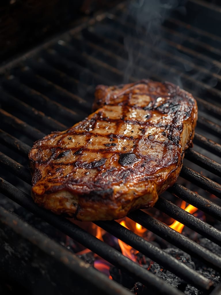 beef chuck steak on grill steps