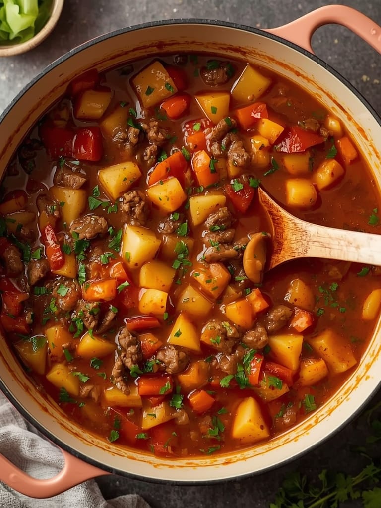 best vegetable beef soup steps