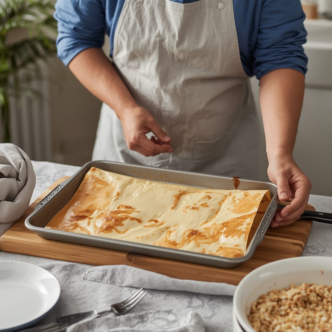 <strong>Jelly roll pan</strong> baking steps