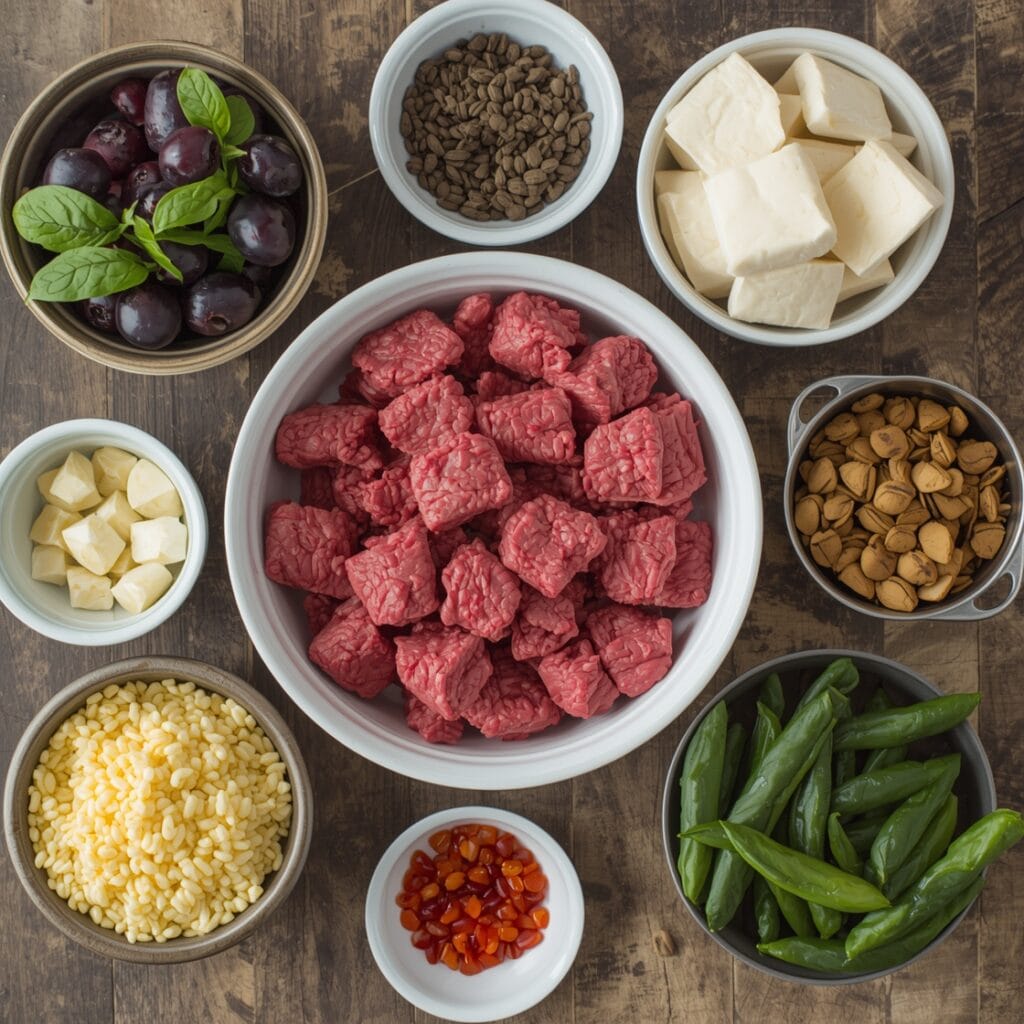 pure beef recipes ingredients
