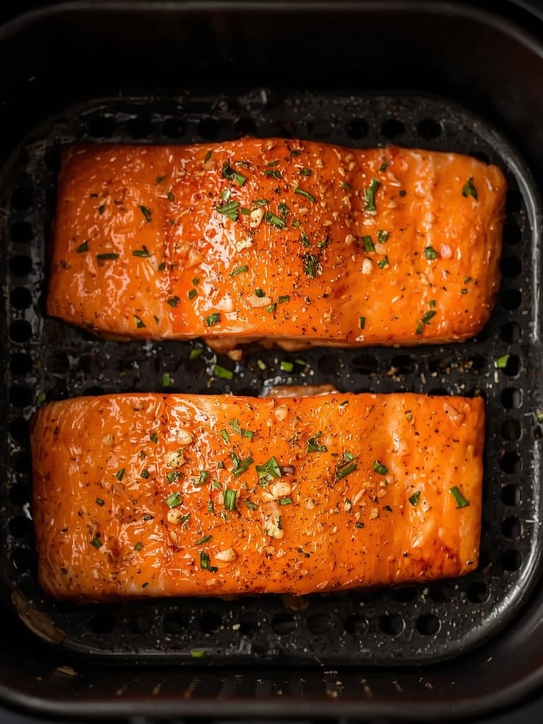 air fryer salmon steps