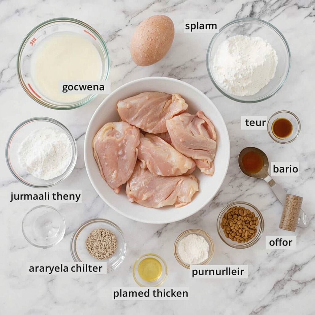 baked chicken thighs ingredients
