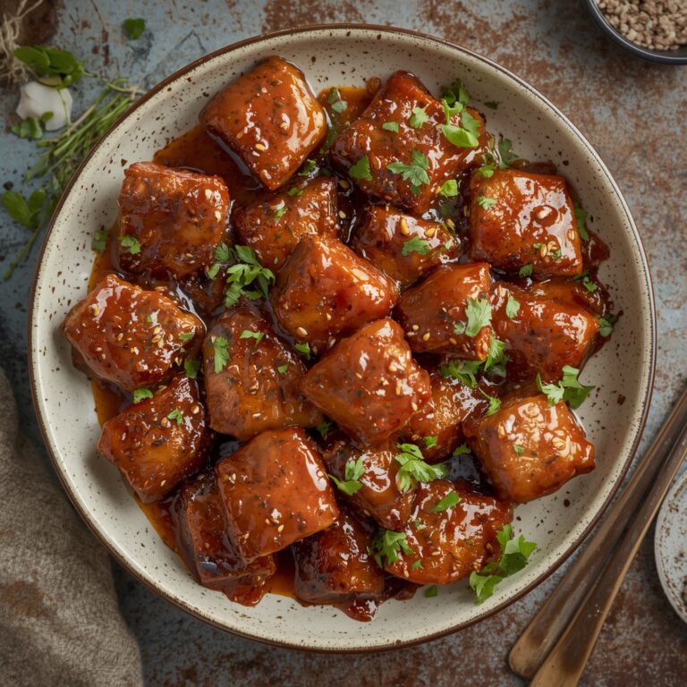 glazed beef bites