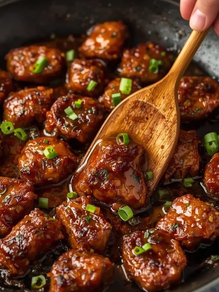 glazed beef bites steps