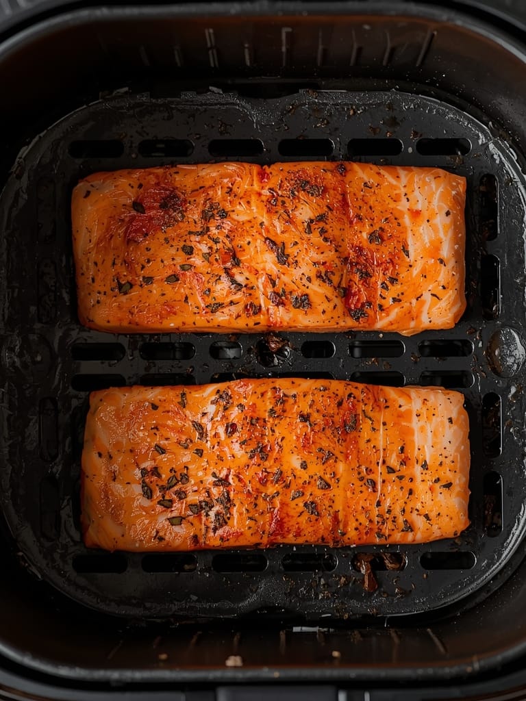 Air Fryer Salmon steps