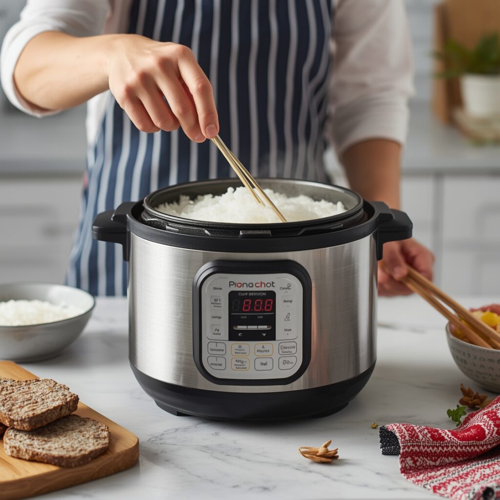 Rice cooker action
