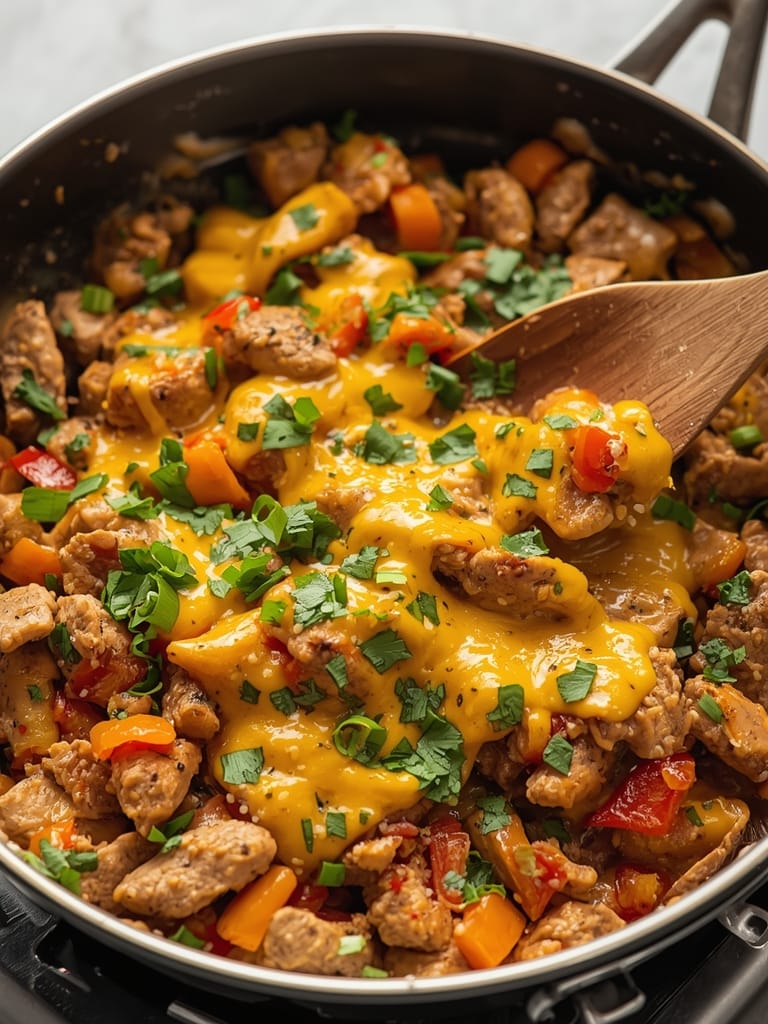 smothered cheesesteak steps