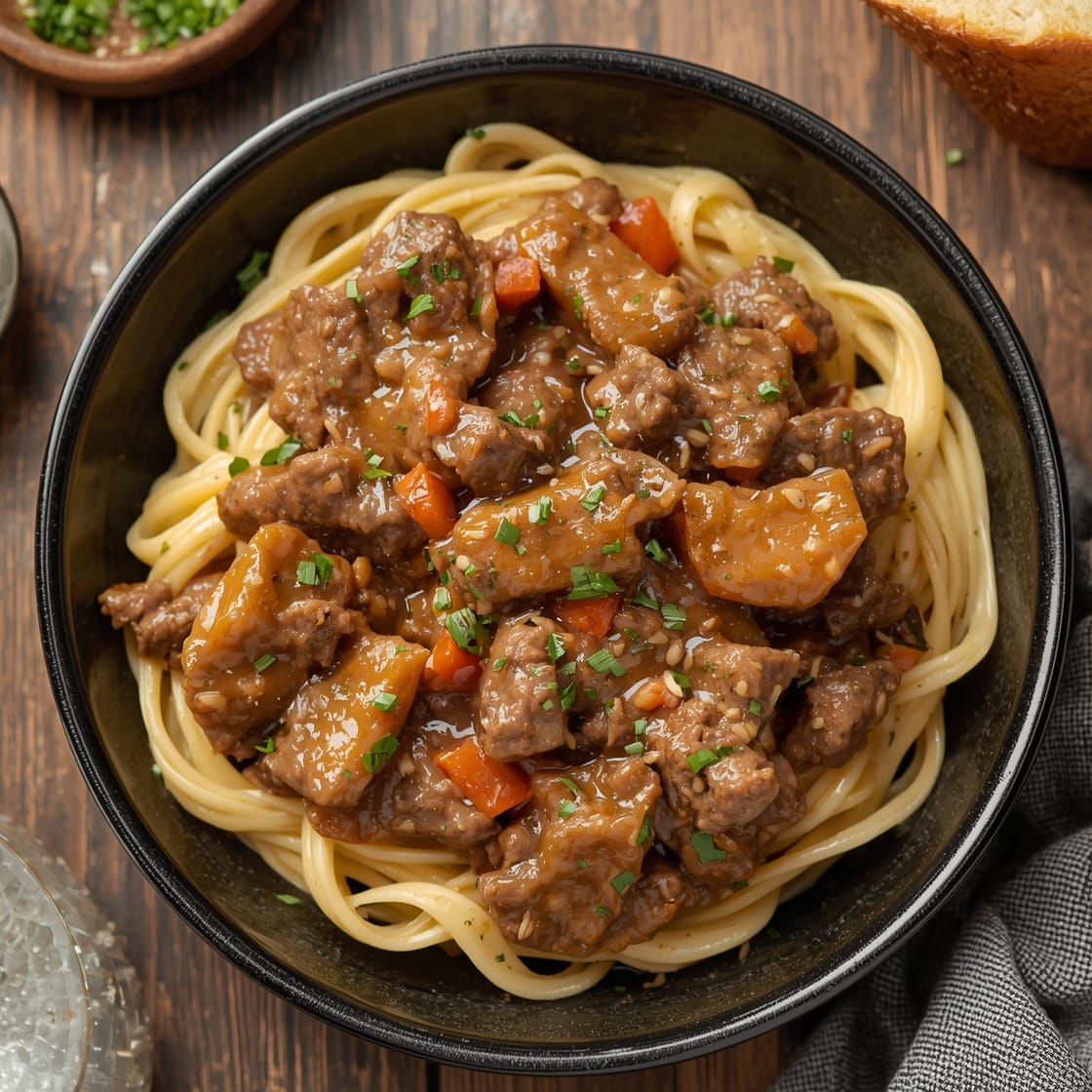 ground beef stroganoff