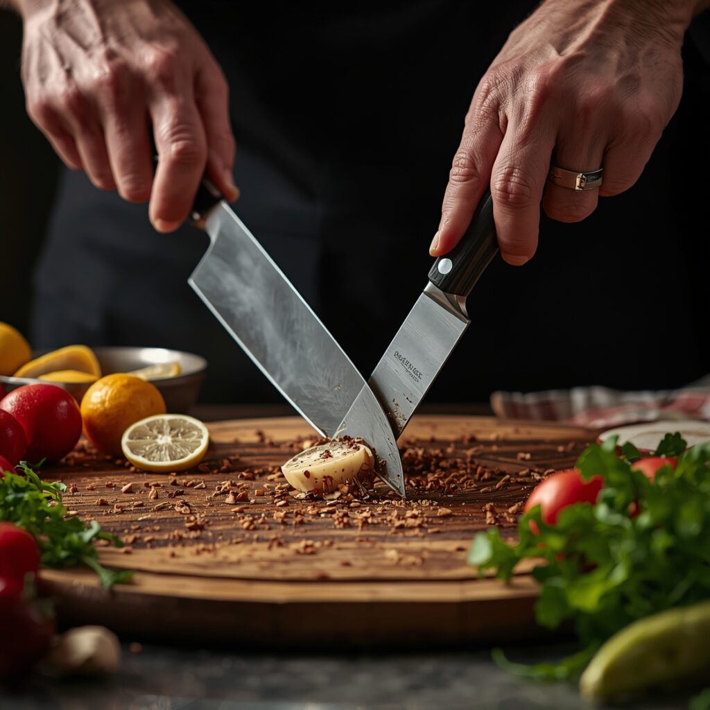 Chef's knife action